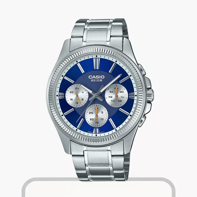 Casio Analogue Enticer Blue Dial Casual Men's Watch | MTP-1375D-2A1V